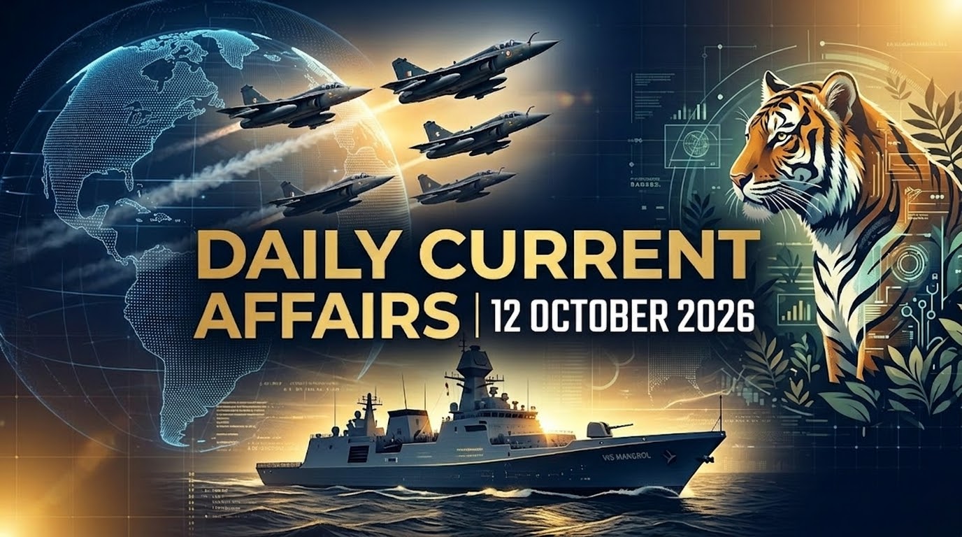 12 October 2026 Daily Current Affairs in Telugu & English | StudyBizz