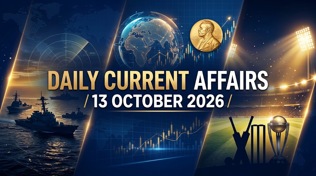 13 October 2026 Current Affairs in Telugu and English by StudyBizz