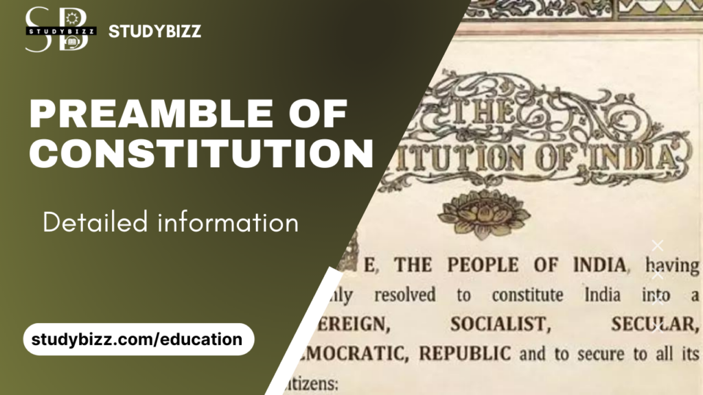 The Preamble Of The Constitution - Education Updates