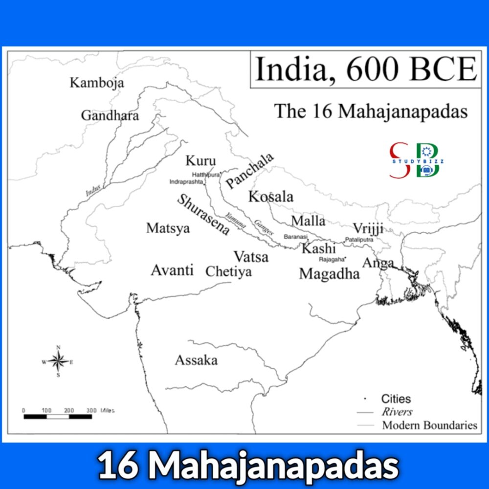 List of 16 Mahajanapadas with Capitals