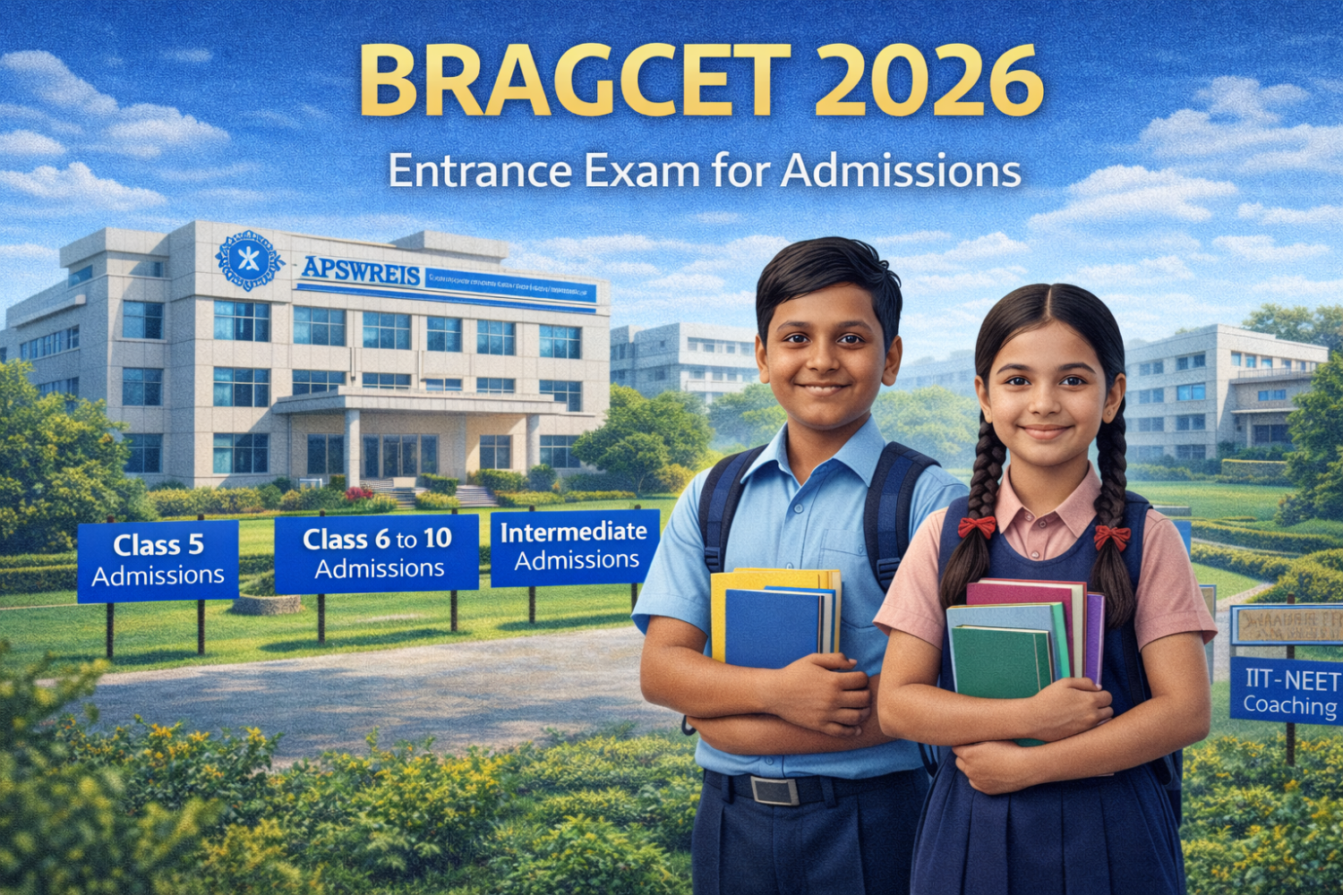 BRAGCET 2026 Notification – APSWREIS Entrance Test for 5th to Intermediate Admissions