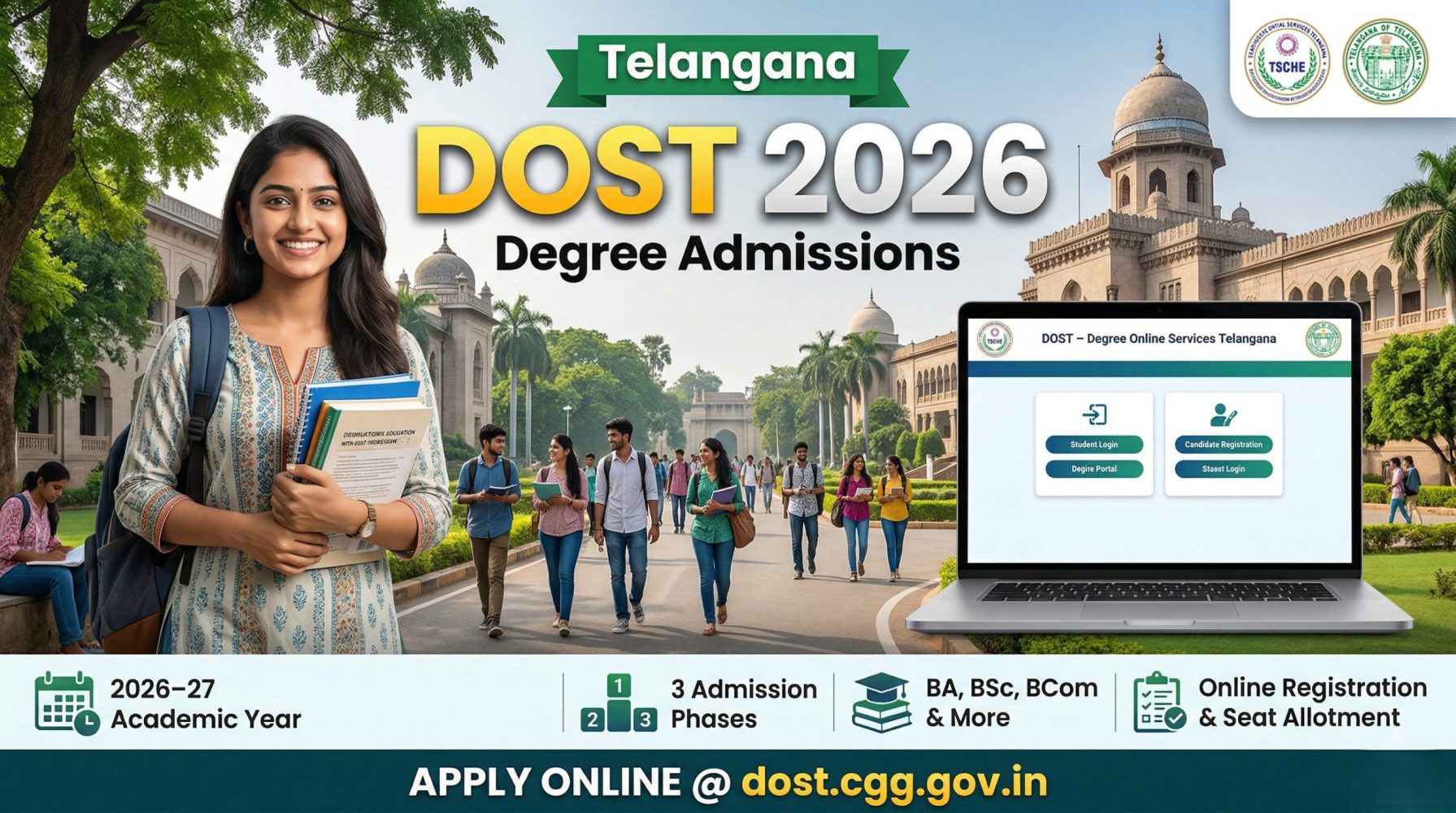 Telangana DOST 2026 Notification Out: Complete Schedule for Degree Admissions (2026–27)