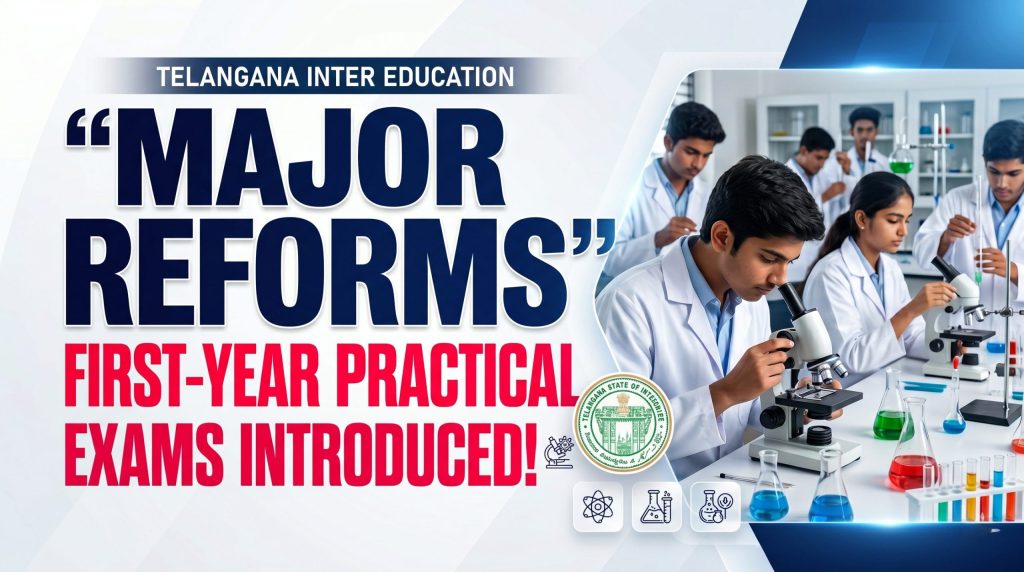 Telangana Inter Education Reforms 2026: First-Year Practical Exams and ...