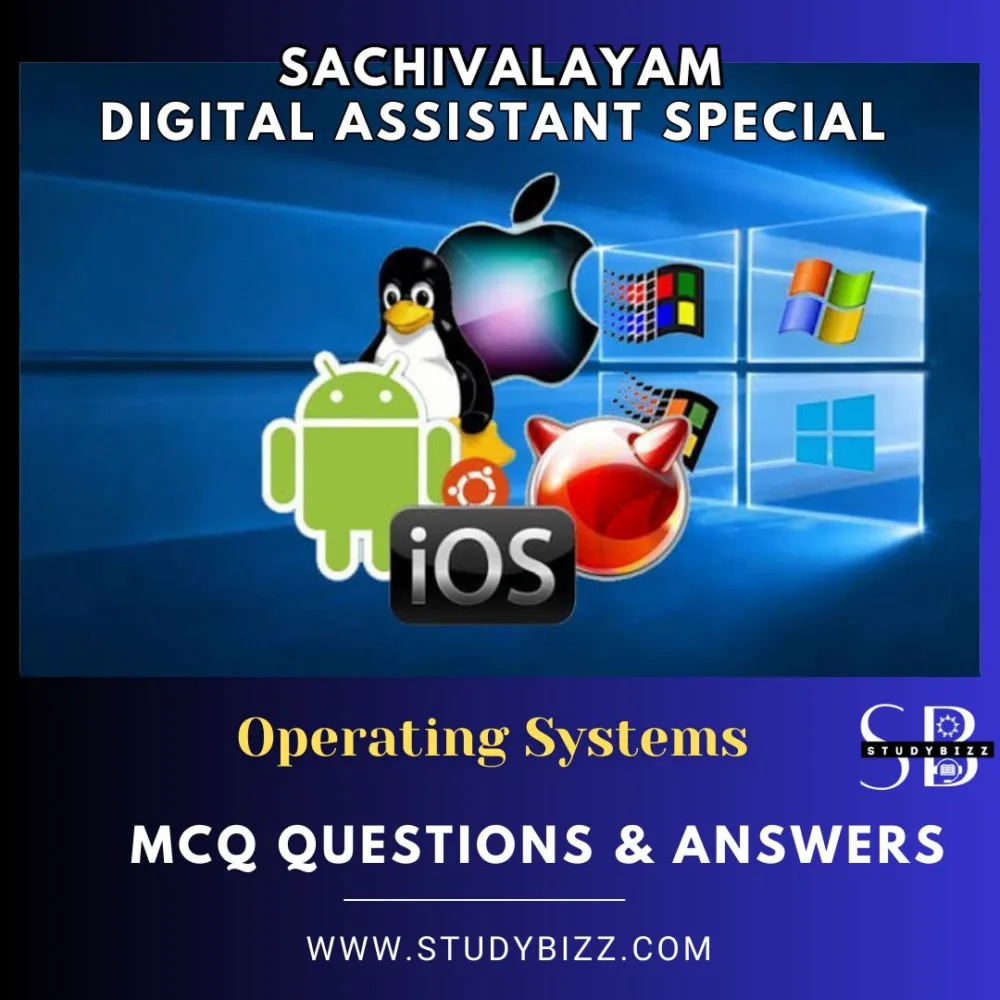 Sachivalayam Digital Assistant – Operating systems MCQ – 1
