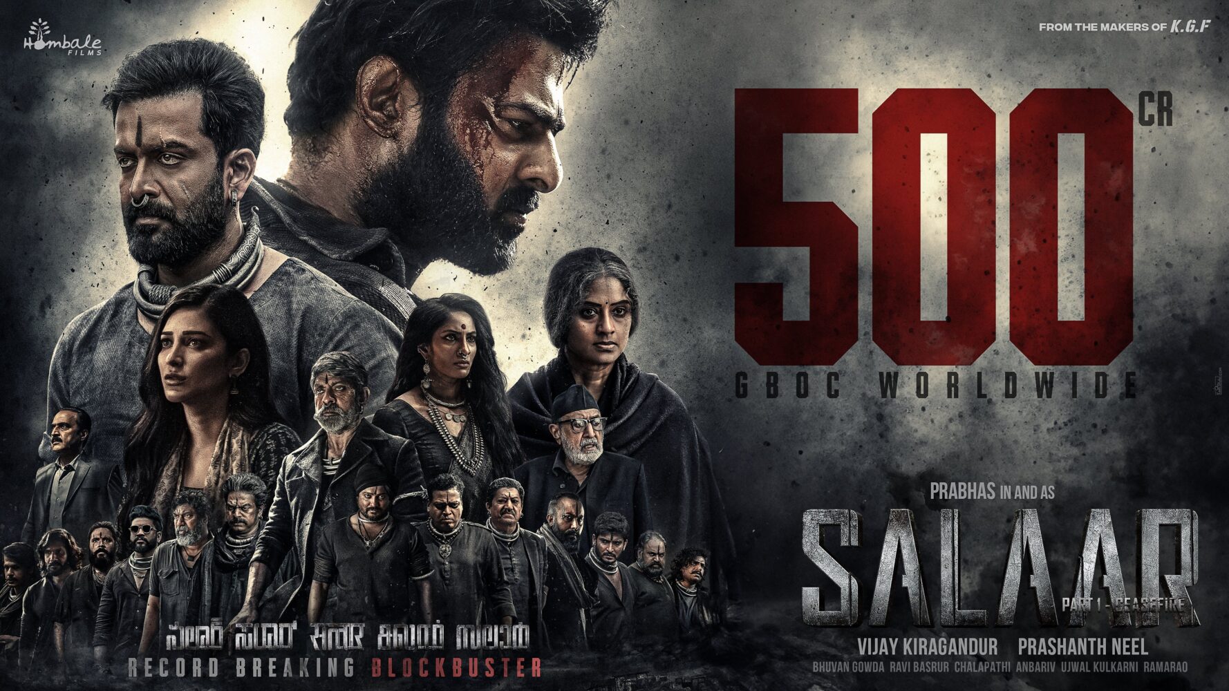 SALAAR @500 CRORE, Movie continues its strong hold