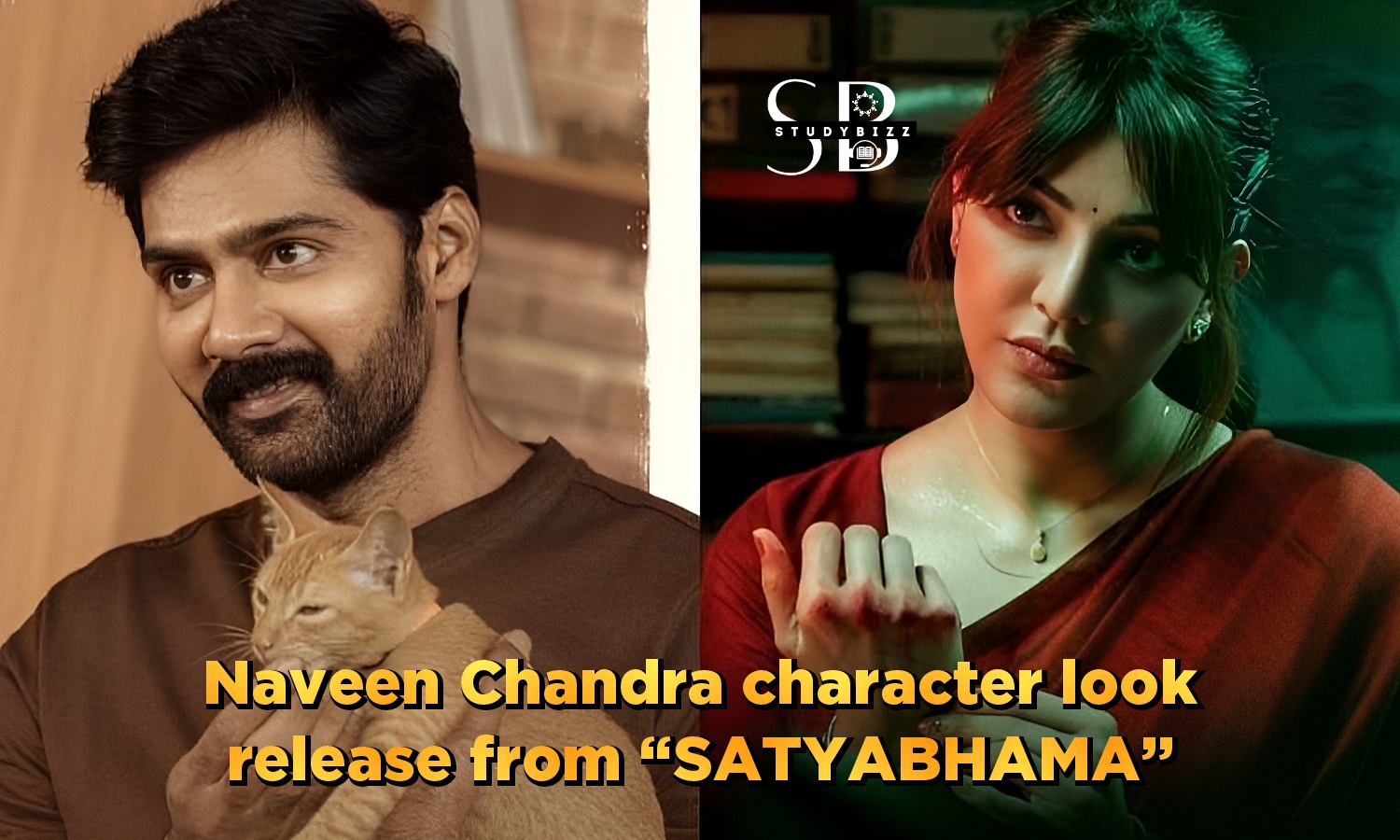 Naveen Chandra character look release from “Satyabhama”.