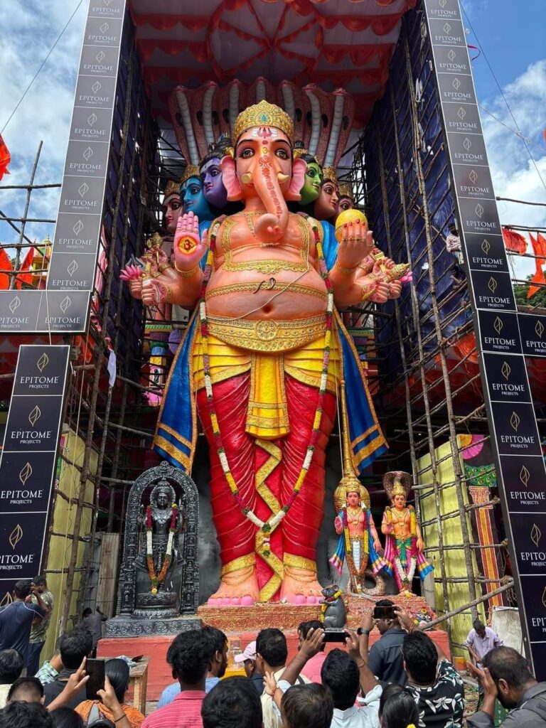 Khairatabad Ganesh 2024 height location address photo dharshan start