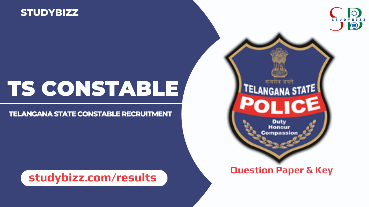 TS Police Constable Mains Question Paper And Key