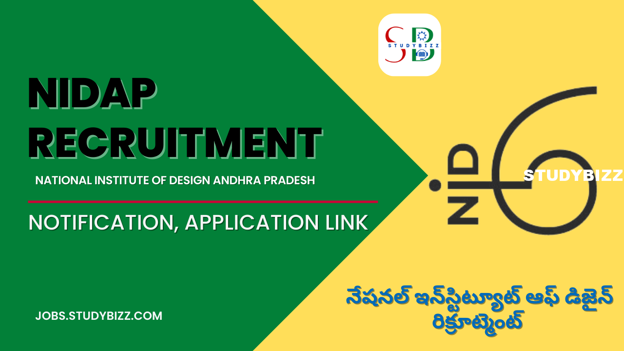 NIDA Recruitment  2022 for 26  Principal Designer, Senior Designer and other Posts