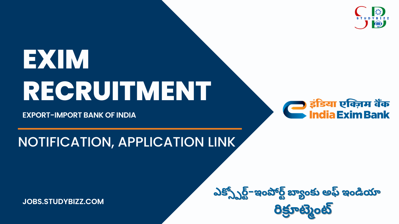 Exim Bank Recruitment 2023 for 45 Management Trainee posts