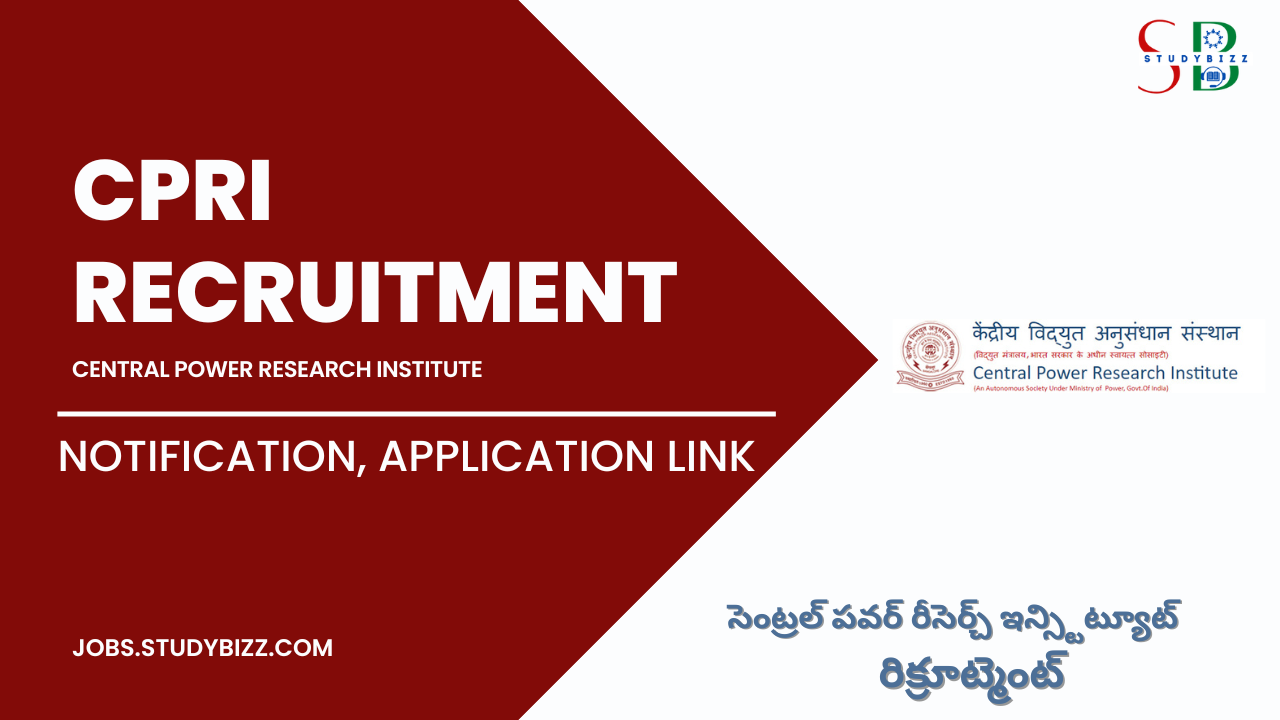 CPRI Recruitment 2022 for 65 Engineering Officer Posts