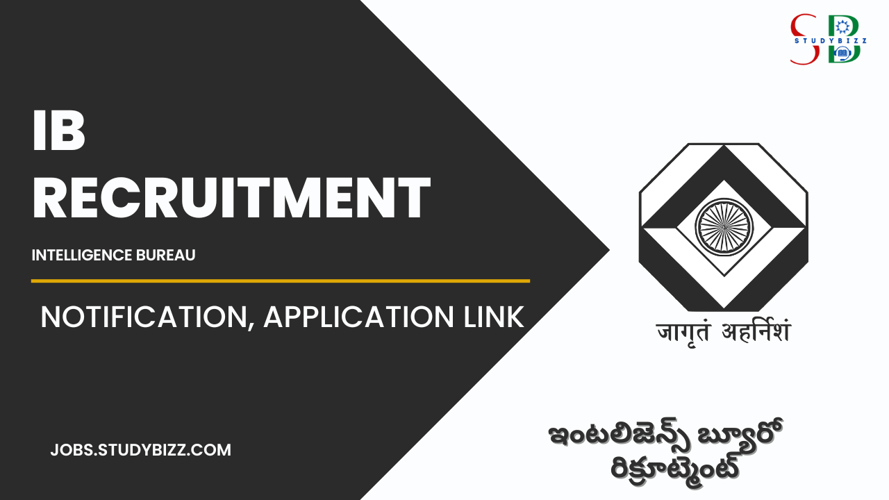 IB Recruitment 2023 for 1675 Security Assistant/Executive (SA/Exe) & Multi-Tasking Staff/General Posts