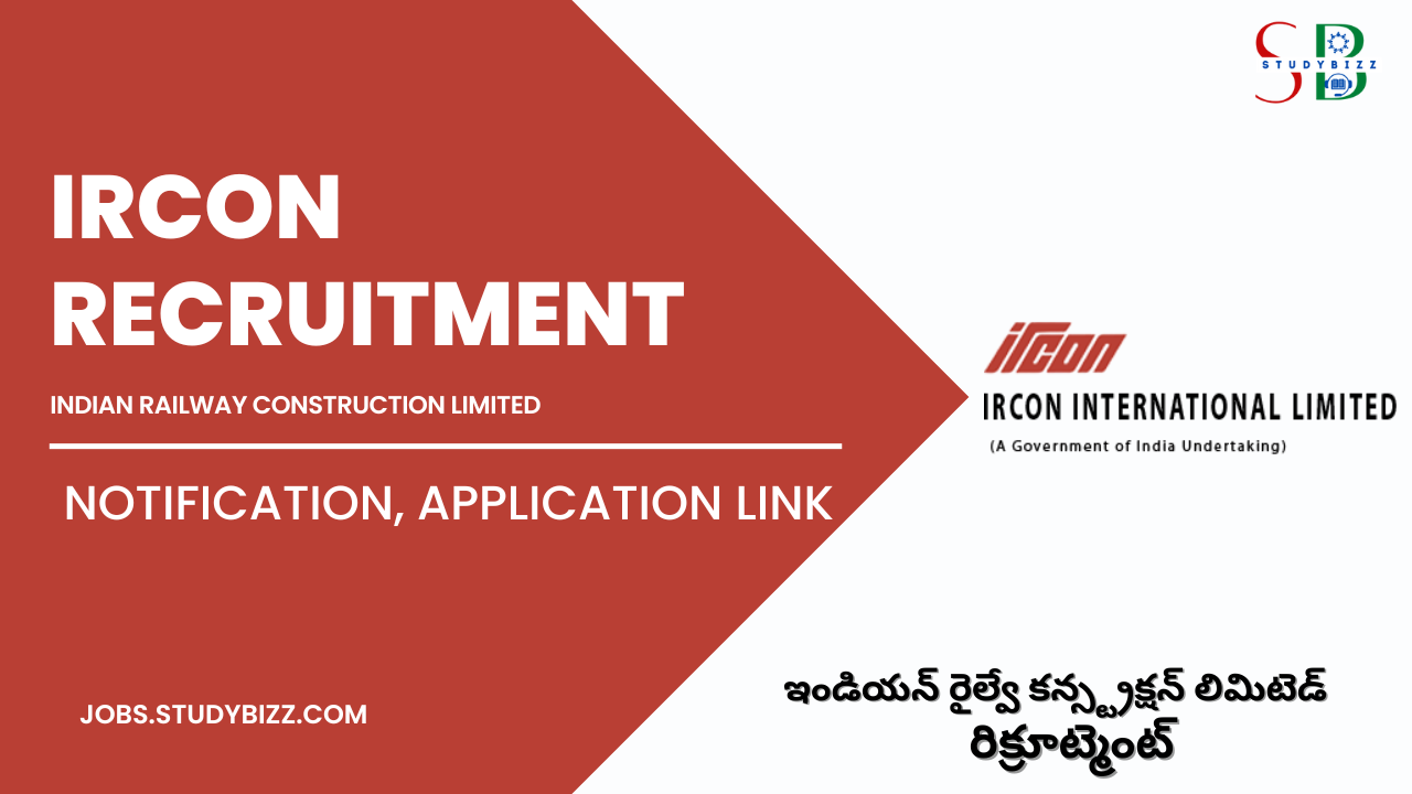 IRCON Recruitment 2023 for 32 JGM, DGM, Manager and other Posts