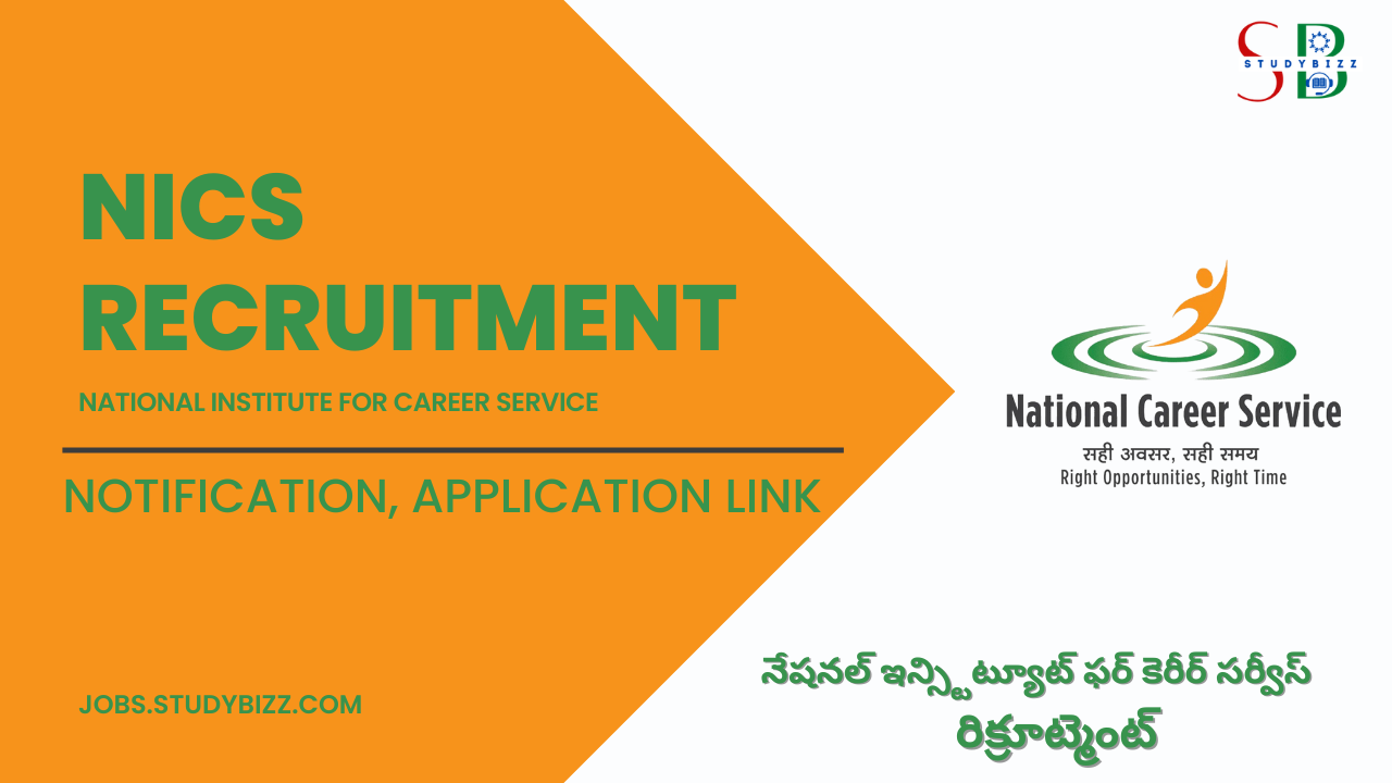 NICS Recruitment 2022 for 110 Young Professional Posts