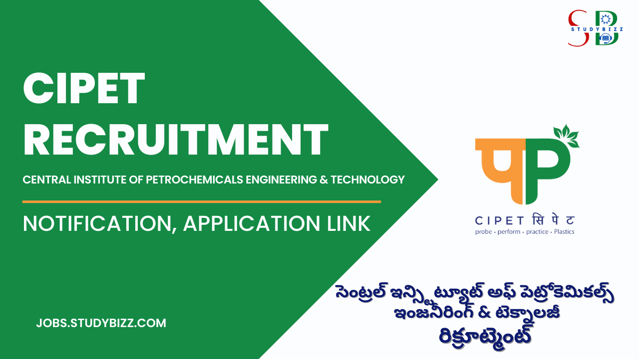 CIPET Recruitment 2022 for 09 Lecturer Posts