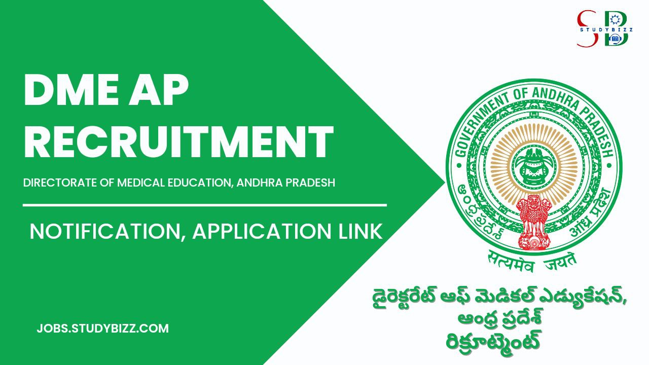 DME, Andhra Pradesh Recruitment 2022 for 631 Assistant Professor vacancy Posts