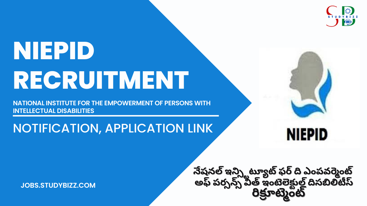 NIEPID Recruitment 2022 for 31 clerk, Stenographer and Various Posts