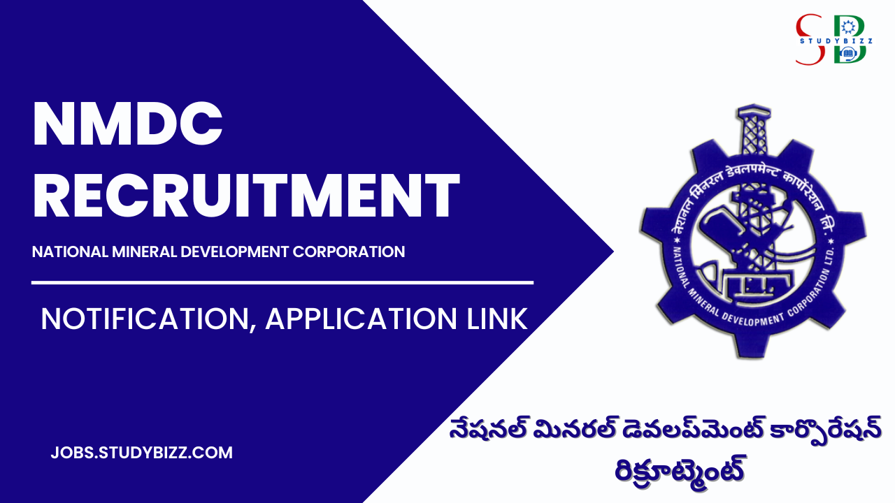 NMDC Recruitment 2022 for 11  Jt. Company Secretary, Assistant General Manager (Law) and other Posts