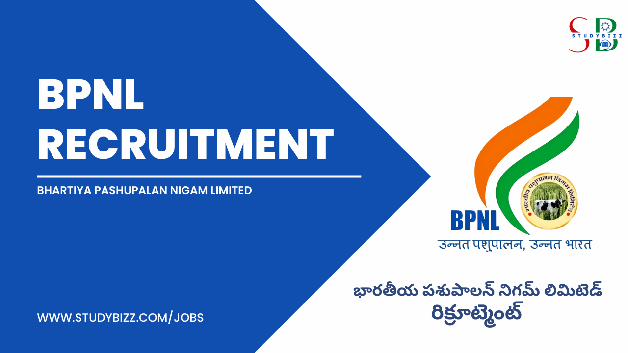 BPNL Recruitment 2022 for 2106 ADO, Animal Attended, DME & Other Posts