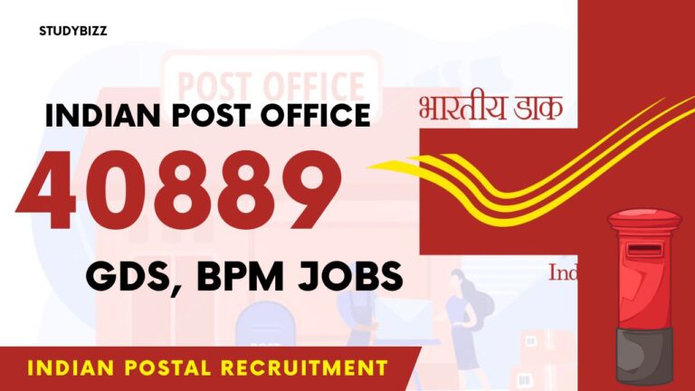 India Post Office Recruitment 2023 For 40,889 Gramin Dak Sevak (GDS ...