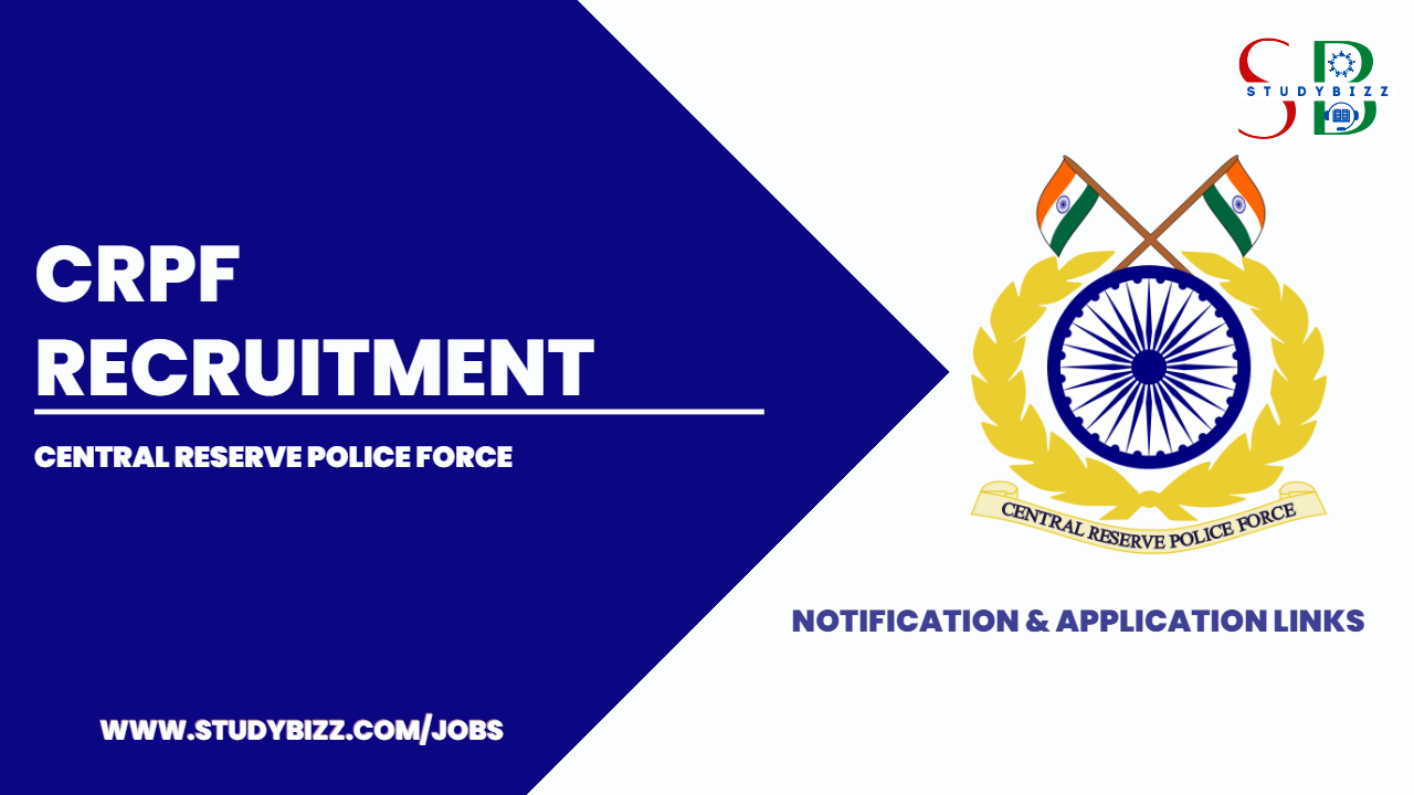 CRPF Recruitment 2024 for 169 Constable (General Duty) posts under