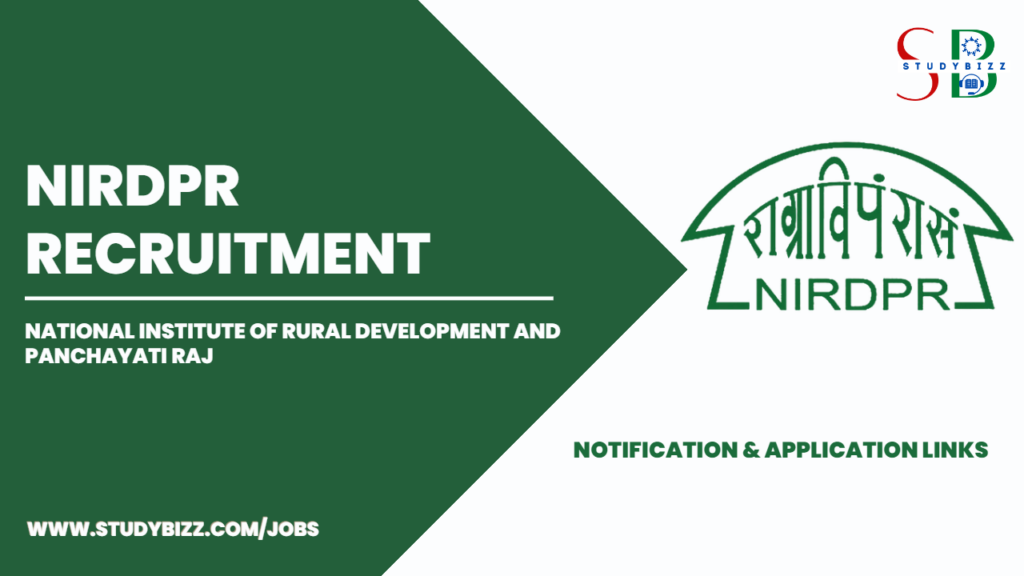 NIRDPR Recruitment 2023 for 9 Academic Associate, Research Associate ...