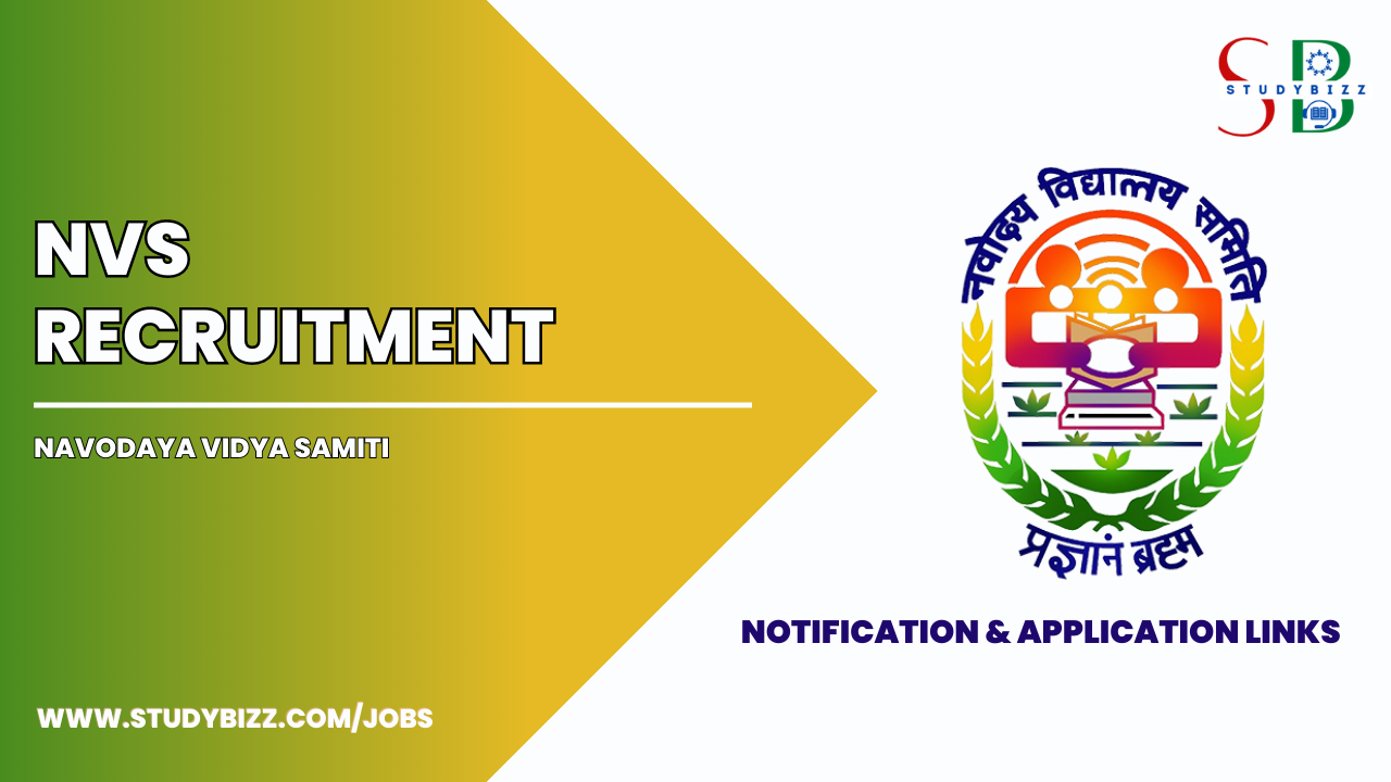NVS Recruitment 2024 for 500 TGT and PGT posts