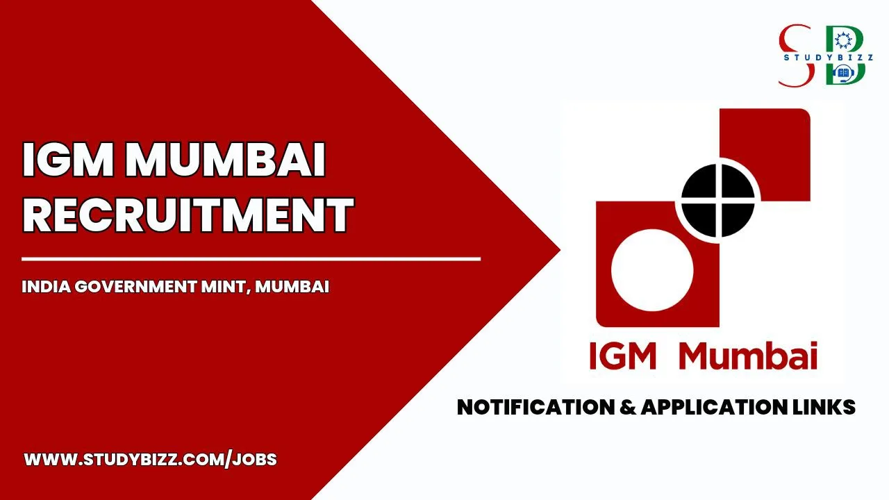 IGM Mumbai Recruitment 2023 for 64 Jr. Technician, Jr. Office Assistant, Jr. Bullion Assistant Posts