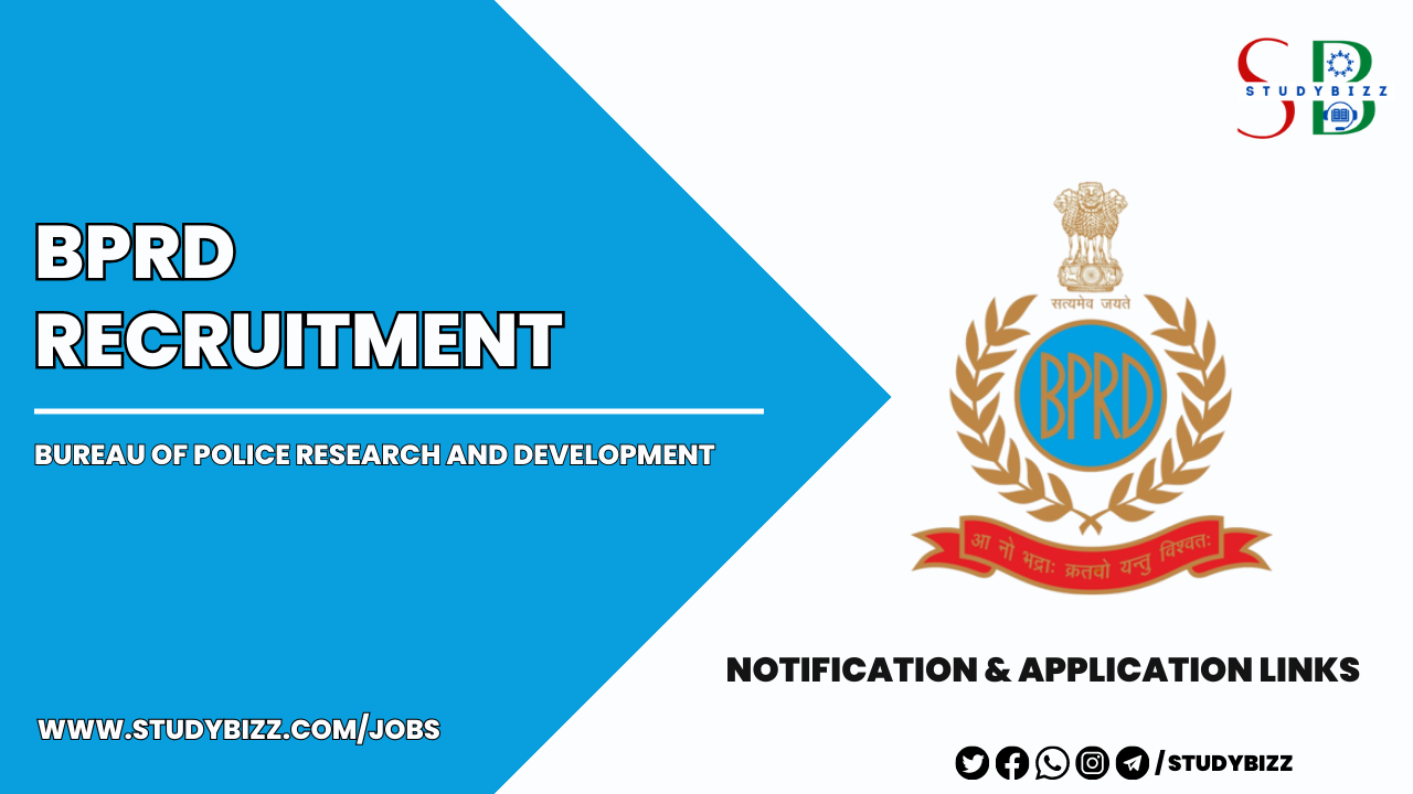BPRD Recruitment 2023 for 79 Principle Scientific Officer, Assistant Director, Senior Investigator and other posts