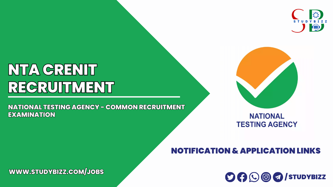 NTA CRENIT Recruitment 2023 for Non-Teaching (NIT) Posts
