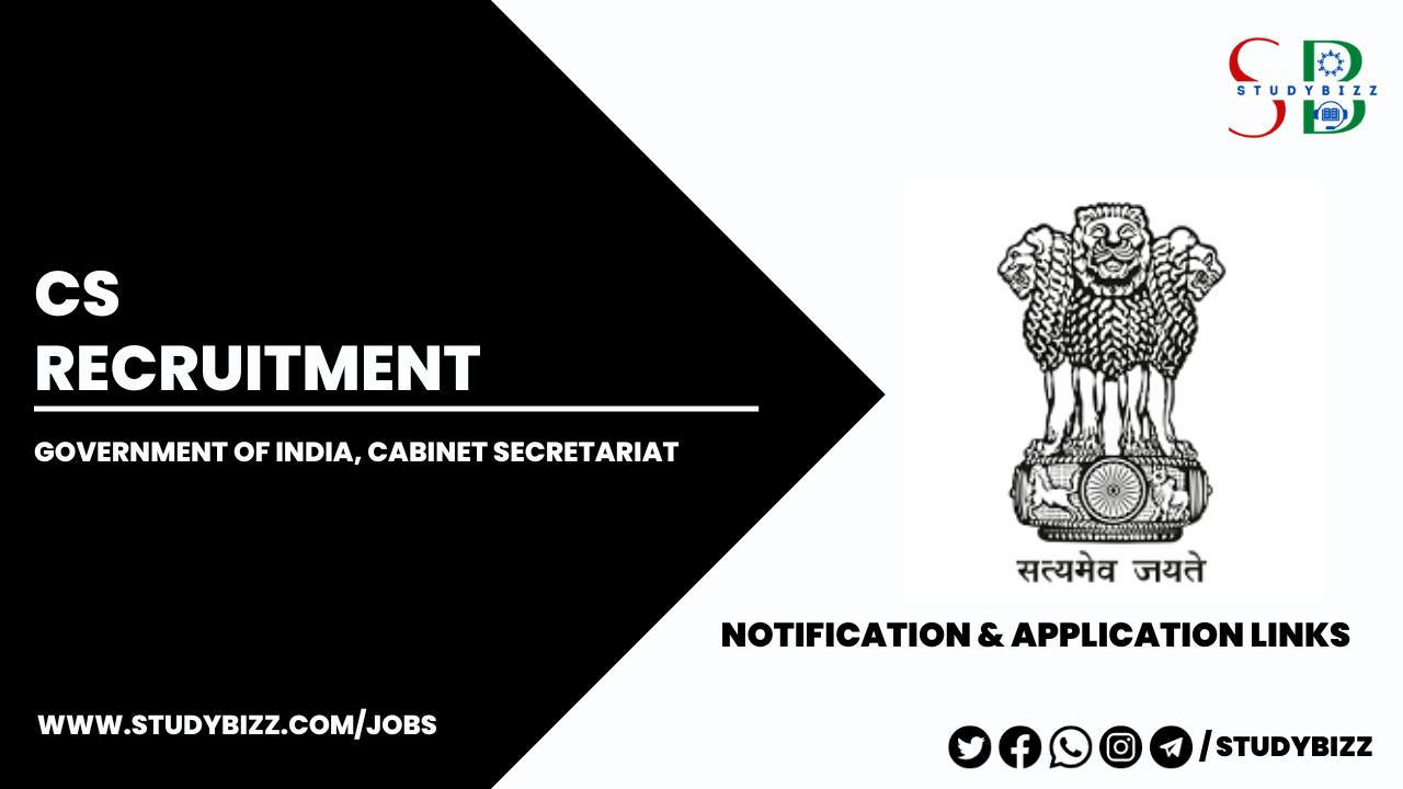 Government of India, Cabinet Secretariat (CS) Recruitment 2023 for 125 Deputy Field Officers Posts