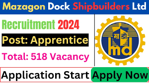 Mazagon Dock Shipbuilders Limited Recruitment 2024