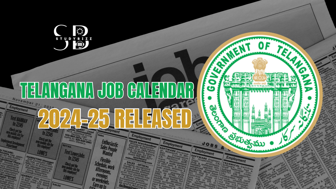 Telangana State Job Calendar 2024-25 Released