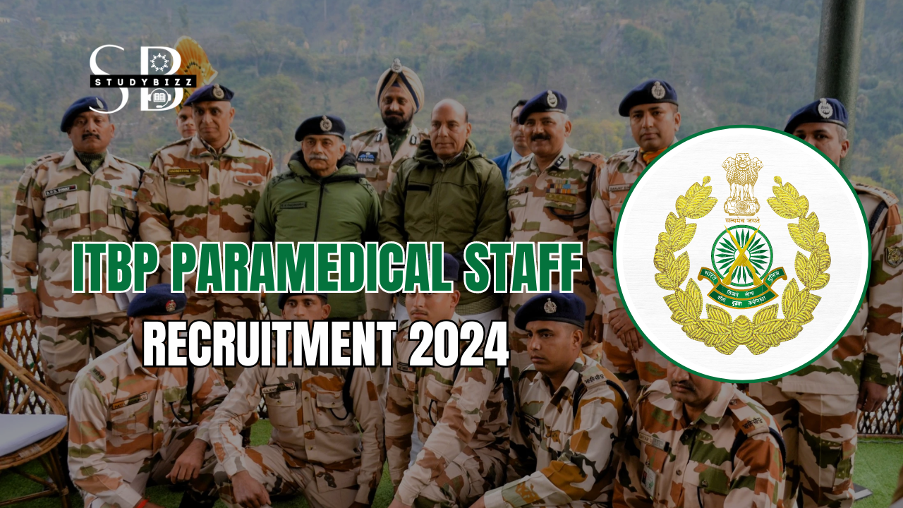 ITBP Paramedical Staff Recruitment 2024 Notification out for 20 Vacancies