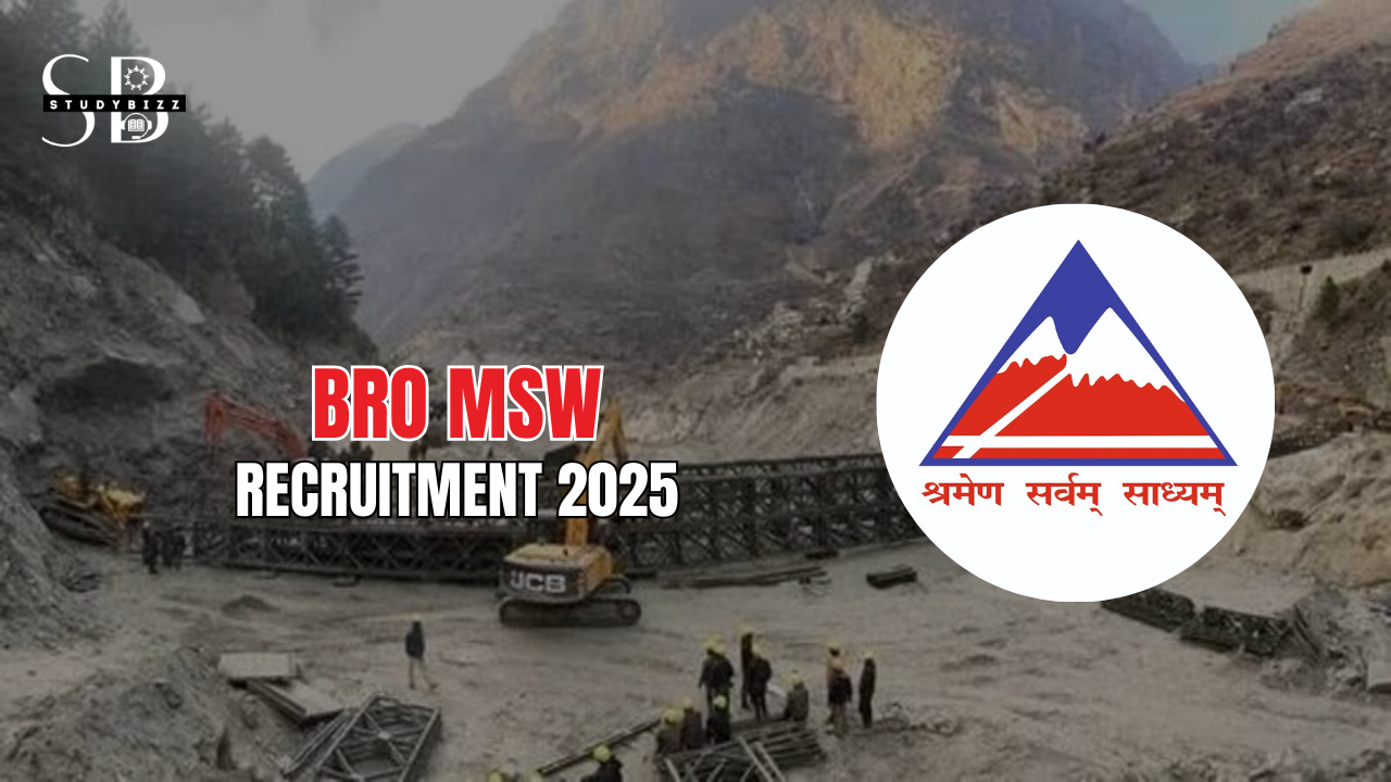 BRO MSW Recruitment 2025 Notification out for 411 Posts