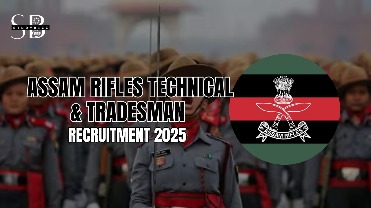 Assam Rifles Technical & Tradesman Recruitment 2025 Notification out for Various Posts