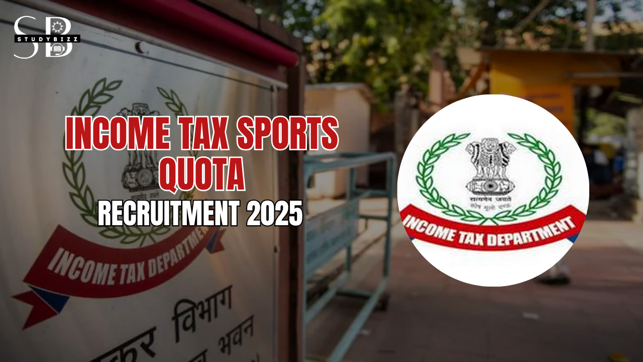 Income Tax Sports Quota Recruitment 2025 Notification out for Tax Assistant, Havaldar & MTS Posts