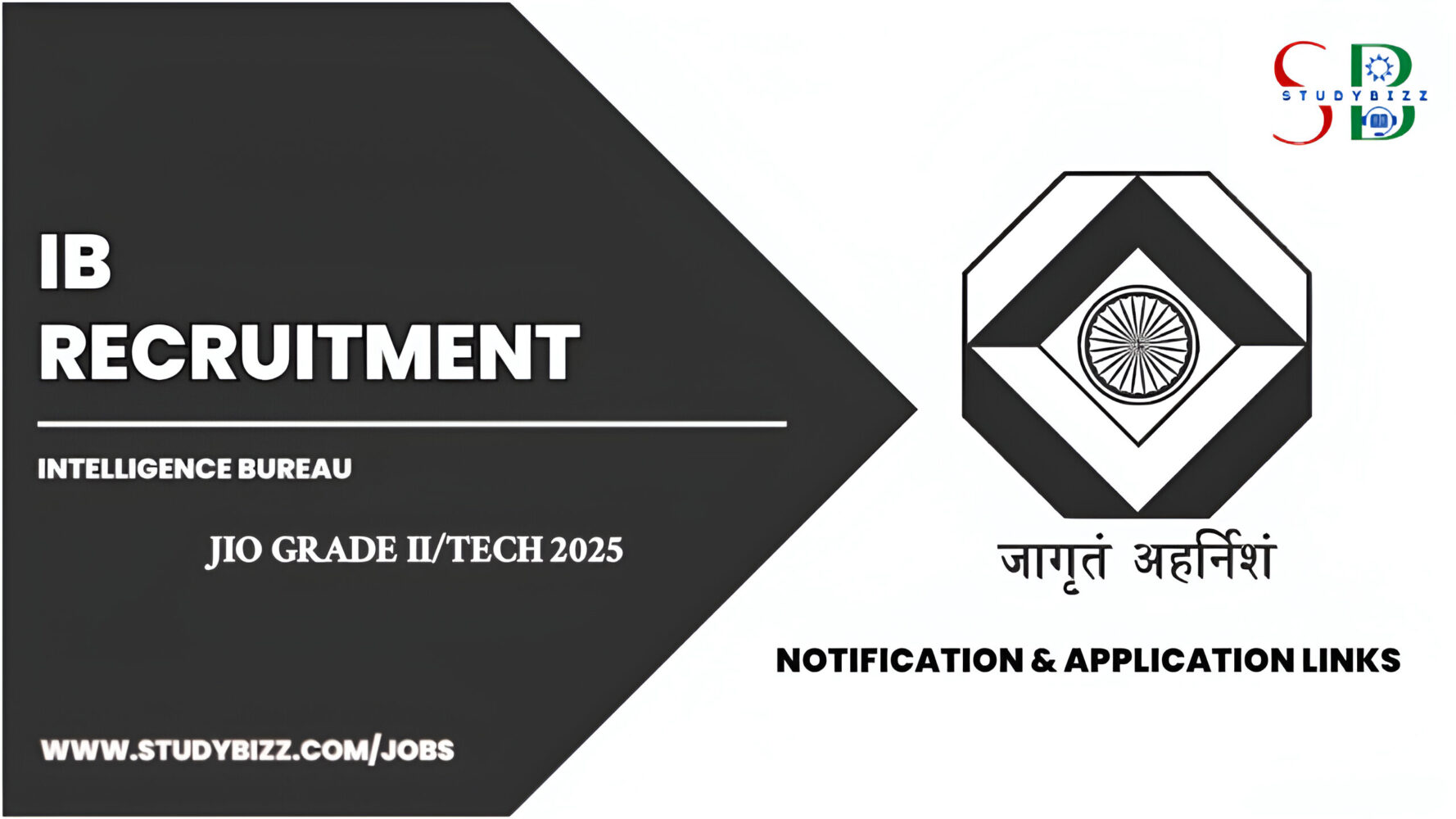 IB JIO Recruitment 2025 for 394 Junior Intelligence Officers (JIO), Grade-II Technical Posts