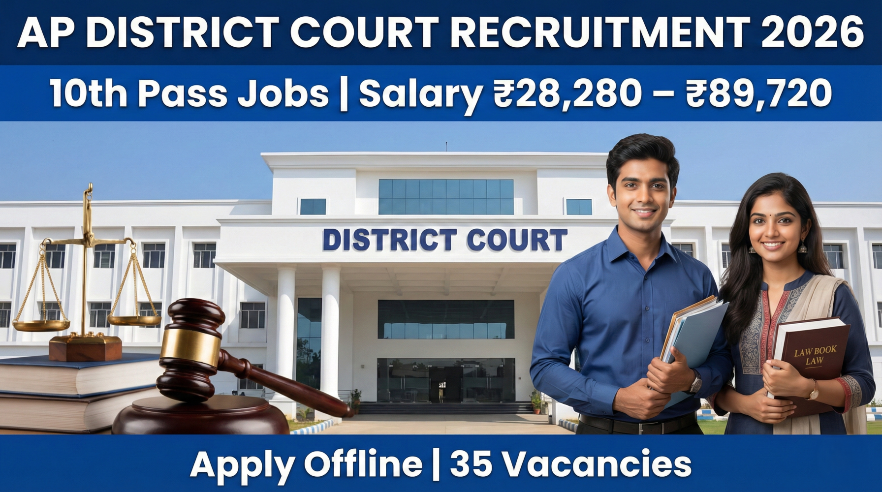 AP District Court Recruitment 2026: 10th Pass Jobs with Salary up to ₹89,720