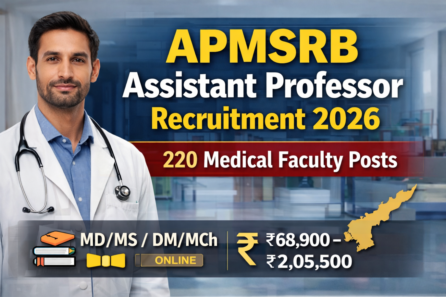 APMSRB Assistant Professor Recruitment 2026 – Apply Online for 220 Medical Faculty Posts