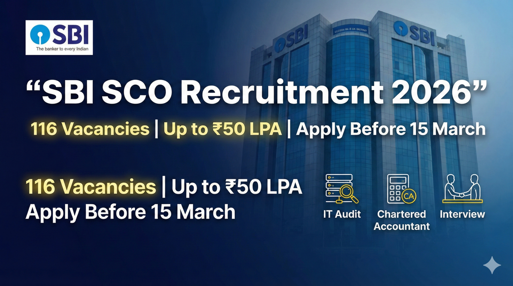 SBI SCO Recruitment 2026 Notification Out – 116 Specialist Cadre Officer Vacancies | Apply Online 3 SBI SCO Recruitment 2026 Notification Out – 116 Specialist Cadre Officer Vacancies | Apply Online
