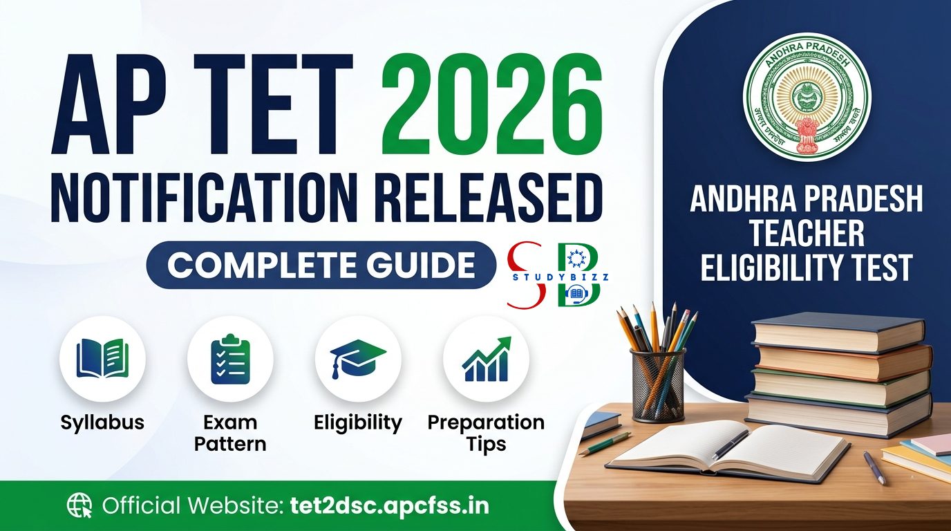 AP TET 2026 Complete Guide: Notification, Eligibility, Syllabus, Exam Pattern & Preparation Tips