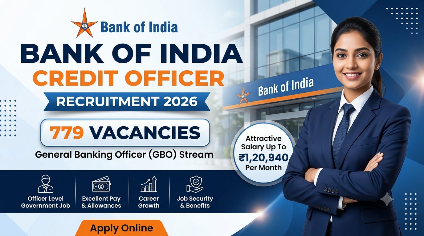 bank of india credit officer recruitment 2026