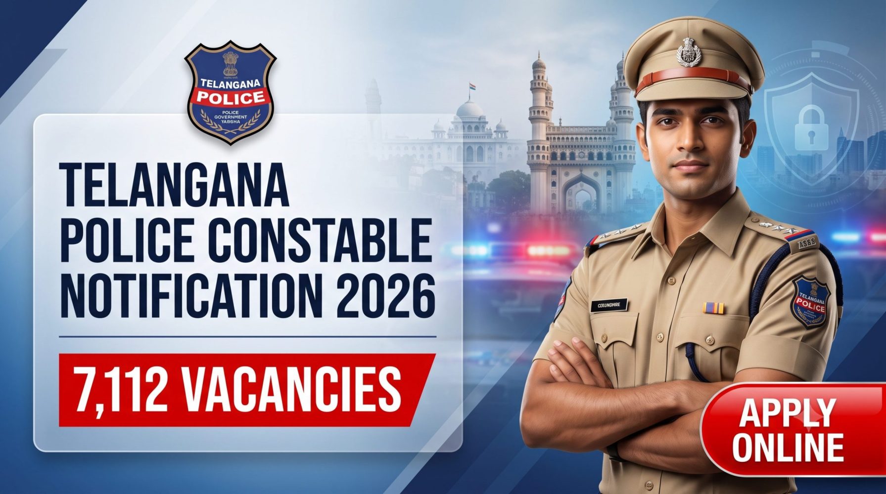 Telangana Police Constable Notification 2026 Released for 7,112 Posts – Check Eligibility, Vacancy, Salary & Selection Process 4 Telangana Police Constable Notification 2026 Released for 7,112 Posts – Check Eligibility, Vacancy, Salary & Selection Process