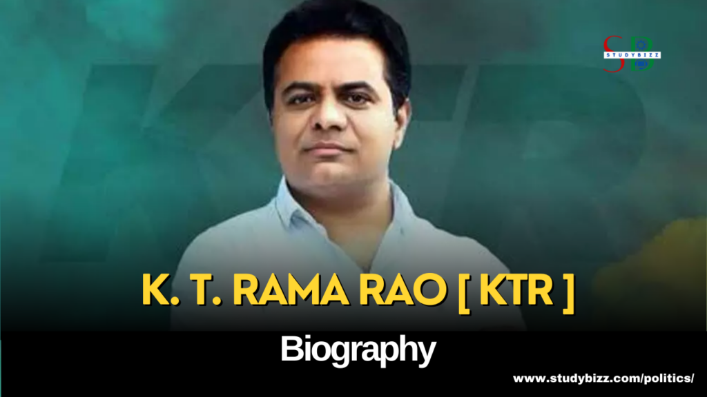 K. T. Rama Rao Aka KTR Biography, Age, Spouse, Family, Native ...