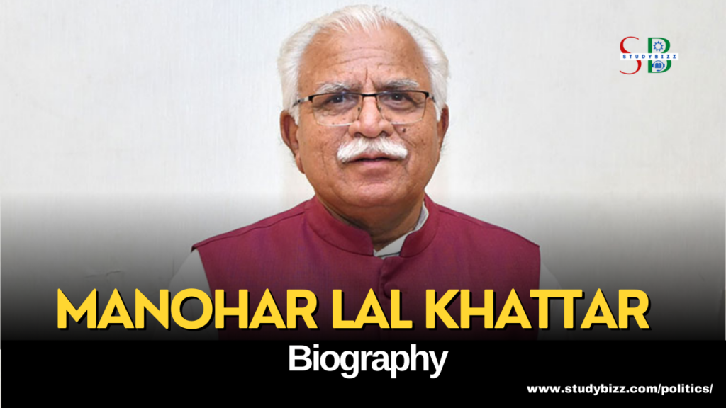 Manohar Lal Khattar Biography, Age, Spouse, Family, Native, Political ...