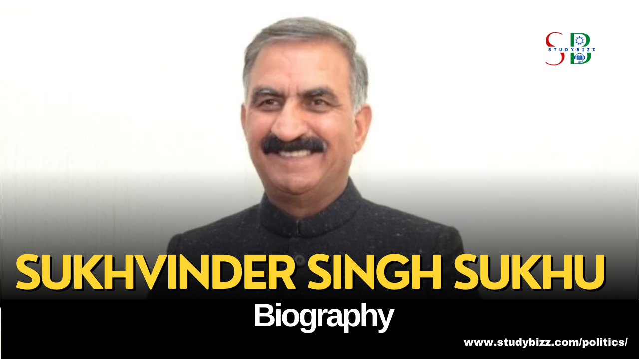 Sukhvinder Singh Sukhu Biography, Age, Spouse, Family, Native, Political party, Wiki, and other details