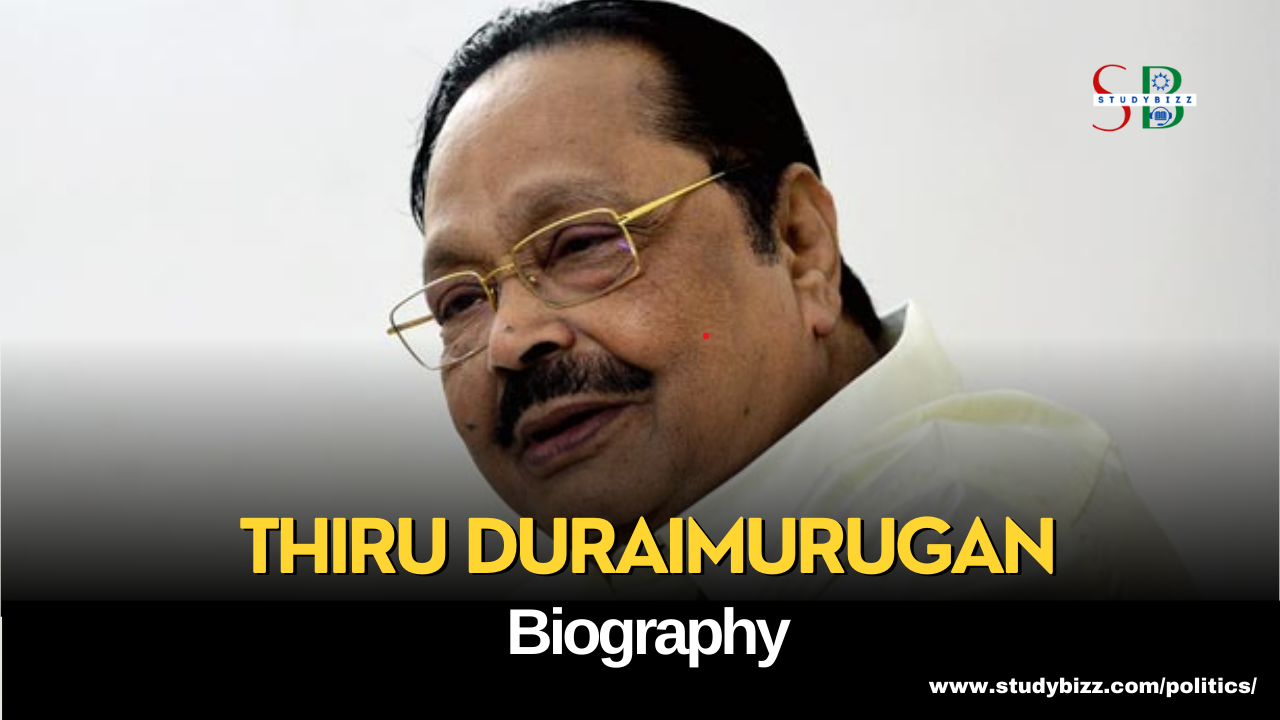 Thiru Duraimurugan Biography, Age, Spouse, Family, Native, Political party, Wiki, and other details
