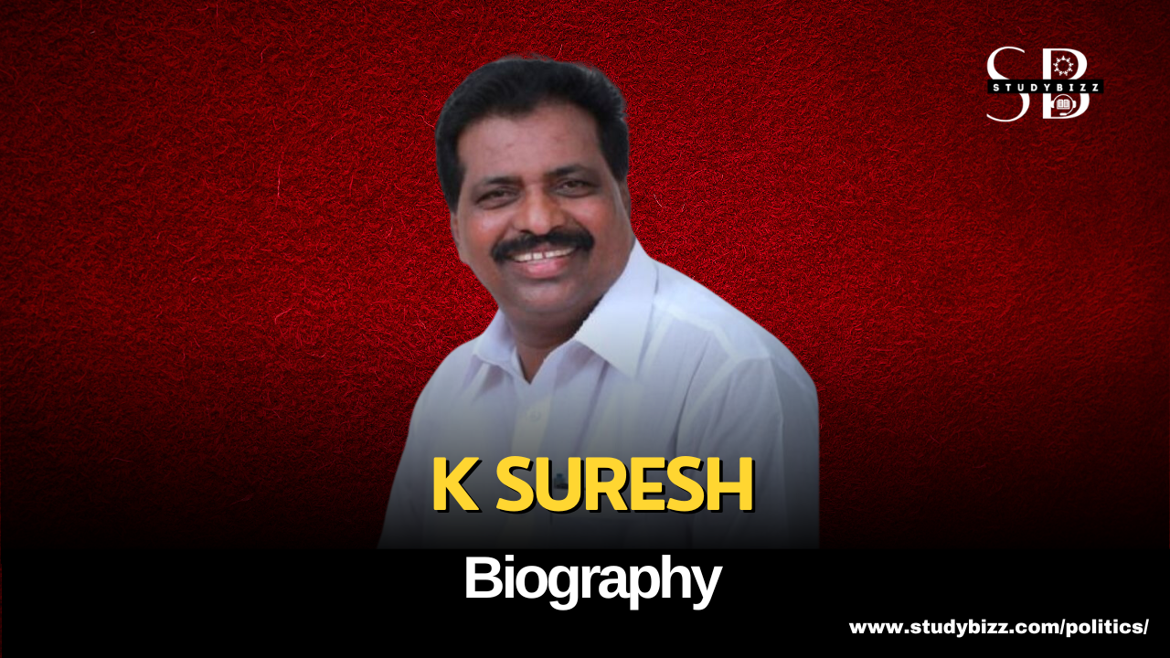 K Suresh Biography, Age, Spouse, Family, Native, Political party, Wiki, and other details