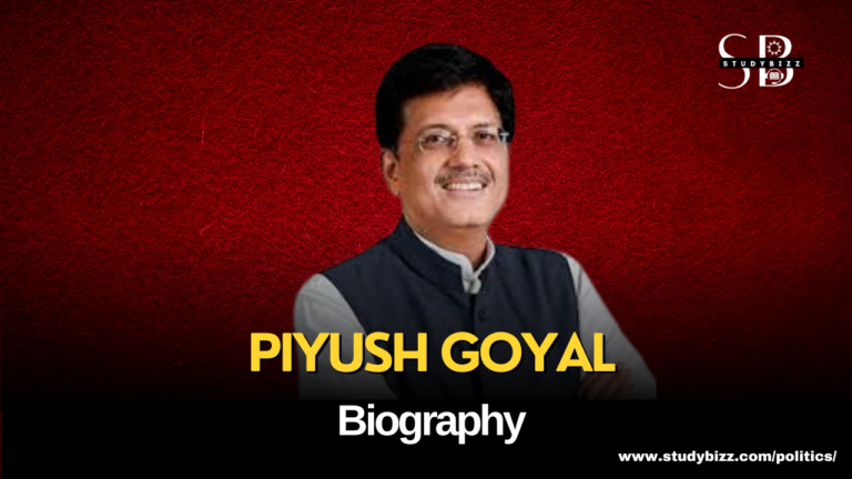 Piyush Vedprakash Goyal Biography, Age, Spouse, Family, Native ...